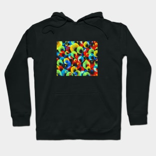 Rainbow Color Bubble Pattern Hoodie